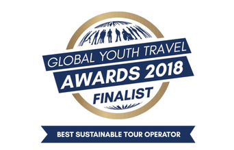 Global Youth Travel Awards 2018 Best Sustainable Tour Operator Finalist